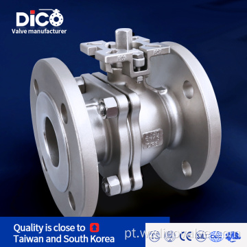 DIN PN16-40 Aço Inoxidável ISO5211 Flange Flange Válvula